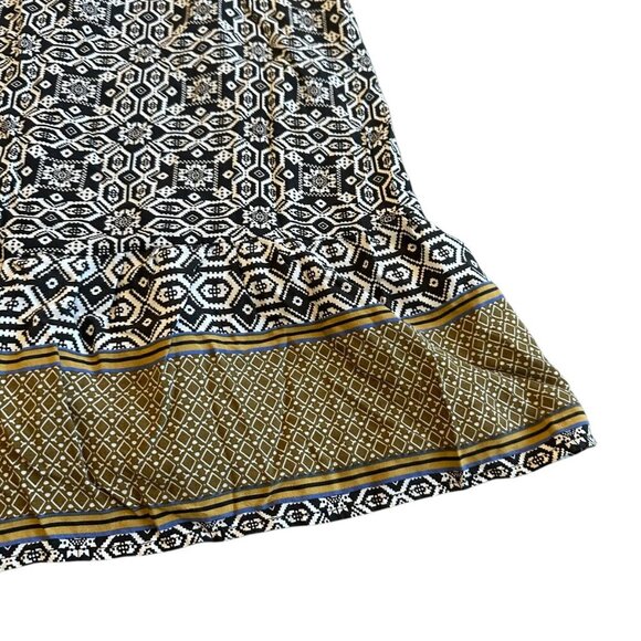 Hazel Anthrpologie Sleeveless Shift Dress Bohemian Print Flowy Size Medium Women - Picture 4 of 11